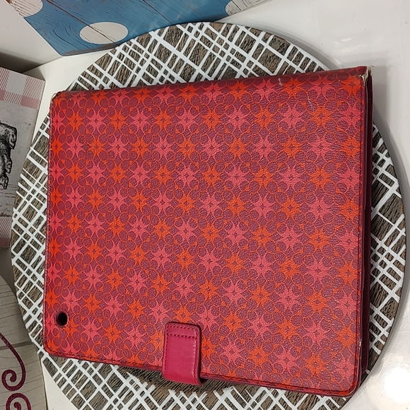 🥰UC Coach Brand Signature Monogram Leather IPOD/Tablet Case, Hot Pink/Purple - Picture 5 of 12